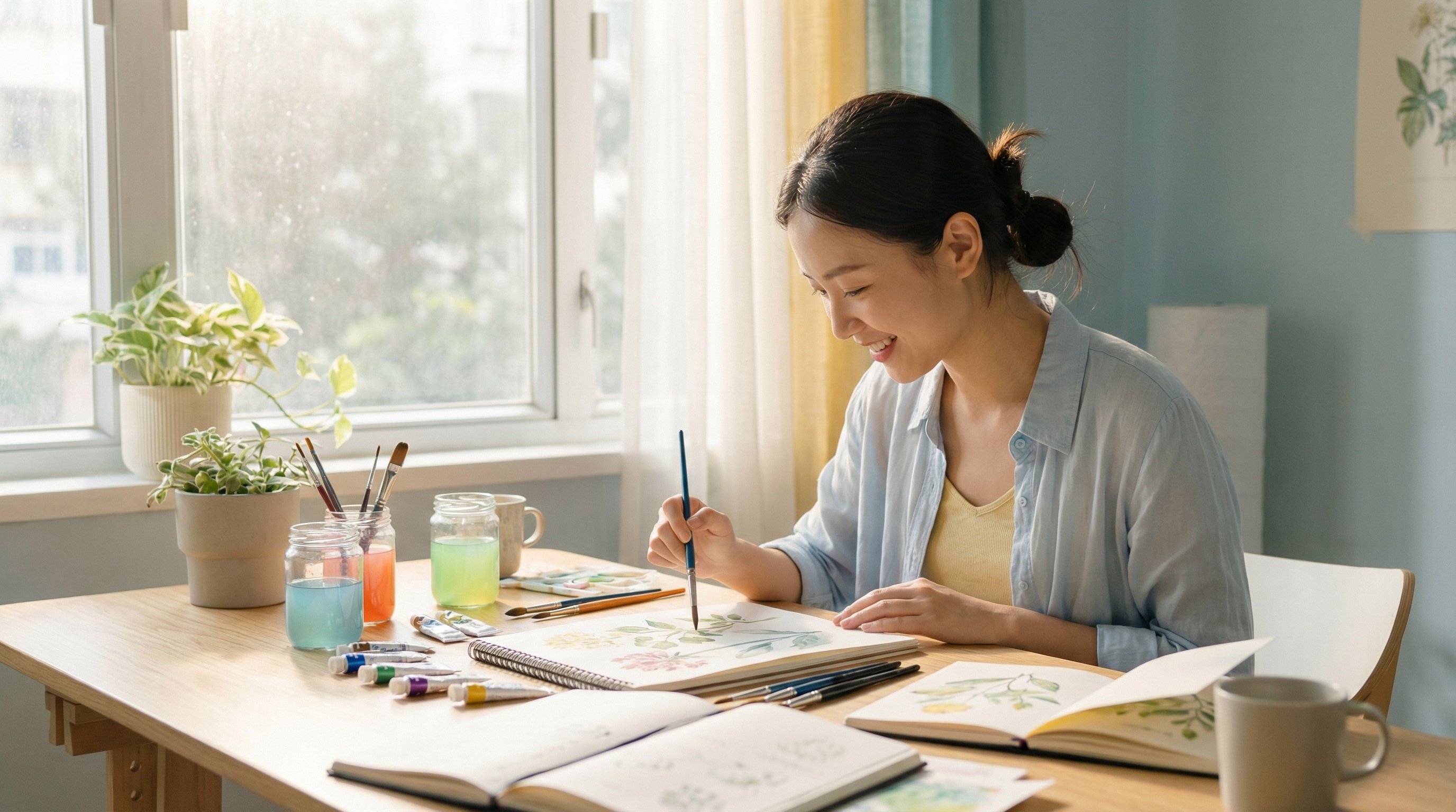 明星传媒 - 水彩绘画教程